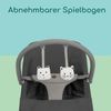 Bebeconfort Aster, Babywippe, 0–2 Jahre, Leichtgewicht (2,7 kg), ultra-kompakt zusammenklappbar, verstellbare Rückenlehne, Polsterkissen, abnehmbarer Spielbogen, 3-Punkt-Gurt, Tinted Graphite Bild 5