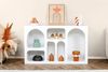 Dmora - Kommode Bellatrix, Wohnzimmerbuffet, Wohnzimmer-Sideboard, Moderne Küchen-Speisekammer, 120x37h74 cm, Weiß Bild 4