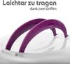 BigDean Kuchentransportbox Tortenglocke Rund in Brombeerfarbe Tortenhaube mit zwei Tragegriffen, Kunststoff, (Packung, 1-tlg, Tortenglocke), Doppelgriff für festen halt, Lebensmittelecht & BPA Frei Bild 5