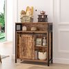 sogesfurniture Sideboard, Küchenschrank, Beistellschrank, Aufbewahrungsschrank, Aktenschrank mit Schiebetür, für Küche, Wohnzimmer, Arbeitszimmer, Industriestil, 70 * 30 * 80cm Bild 4