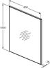 Ideal Standard Mirror & Light Spiegel T3363BH, ohne Beleuchtung, mit Rahmen, 800x1000 mm - T3363BH Bild 3