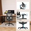 hjh OFFICE Bürostuhl ergonomisch ERGOHUMAN Slim ECO M GEN2 Originales Design, Bürosessel mit Flexibler Lendenwirbelstütze, Netzbespannung, Schwarz Bild 5