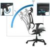 hjh OFFICE Bürostuhl ergonomisch ERGOHUMAN Slim ECO M GEN2 Originales Design, Bürosessel mit Flexibler Lendenwirbelstütze, Netzbespannung, Schwarz Bild 4