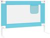 vidaXL Kleinkind Bettschutzgitter Bettgitter Kinderbettgitter Babybettgitter Gitter Kinderbett Babybett Rausfallschutz Blau 90x25 cm Stoff Bild 4