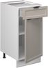 Küchenunterschrank Fame-Line GrauBeige 40 cm ohne Arbeitsplatte Vicco Bild 5