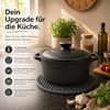 Camolo Topfuntersetzer 4er Set Silikon Topf Untersetzer grau - hitzebeständig, 4-tlg, hitzebeständig bis 230°C, rutschfest Bild 3