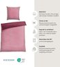 Schiesser Bettwäscheset Doubleface - Feinbiber - 2-teilig - 135 x 200 cm - Rosa Bild 2