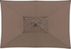 Doppler Sonnenschirm / Kurbelschirm "Alu Wood Ultra 210 x 140 Auto Tilt", greige, 210 x 140 cm Bild 4
