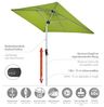 Doppler 'Active Auto Tilt' Sonnenschirm, Aluminium / Polyestergewebe green, 300 x 200 cm Bild 2