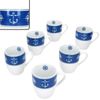 MamboCat Becher Ahoi 6x Kaffeebecher 280ml Porzellan-Tassen 6 Pers Tee Kakao nautisch, Porzellan Bild 2