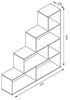 Treppenregal Weiß 163 x 155 cm Vicco Bild 3