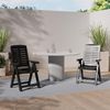 Progarden Gartenstuhl Hochlehner Klappstuhl Kunststoff Terrasse Balkon Schwarz (1 St), 1 Person, Wetterfest, Klappbar, leicht zu verstauen Bild 2