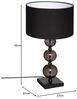 Tischleuchte ALMA, H. 52 cm, schwarz Bild 5