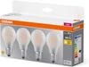 OSRAM LED BASE A60, Vorteilspack mit 4 Leuchtmittel, ersetzt herkömmliche 60W Glühbirnen, 6.5W, warmweiß (2700K), mattes Glas, nicht dimmbar, Birnenform, E27, White Bild 3