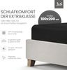 Bettwaesche-mit-Stil Mako-Satin Spannbettlaken schwarz 100x200cm Höhe 31-40cm Bild 2