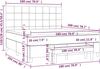 vidaXL Boxspringbett mit Matratze Taupe 180x200 cm Stoff 3137177 Bild 3