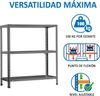Simonrack Schwerlastregal, Lagerregal, 100 x 100 x 40 Metallregal, Kellerregal, Biegestelle 100 kg, 3 Fachböden, Grau - Comfort Bild 5