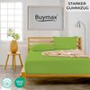 Buymax® Spannbettlaken 120x200 cm Baumwolle 100% Spannbetttuch Bettlaken Jersey, Matratzenhöhe bis 25 cm, Farbe Apfelgrün Bild 2