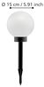 Eglo 22441 SOLAR-LED KUGEL Durchmesser 150mm WEISS M. ERDSPIESS Bild 5