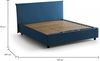 Talamo Italia - Doppelbett Azue, Bettkasten aus Stoff, Öffnung vorne, geeignet für Matratze 140x190 cm, 100 % Made in Italy, Blau Bild 2