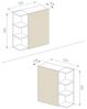 Spiegelschrank Fynn Anthrazit 62 x 64 cm Vicco Bild 3