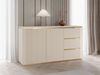Kommode Hilafin 2D3S (Farbe: Sandbeige / Sandbeige + Gold) Bild 2