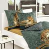 TRAUMSCHLAF Bettwäsche Leopard, Mako Satin, 2 teilig, edles Tiermotiv auf feinem Mako-Satin Bild 3