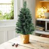 SALCAR 90 cm künstlicher Weihnachtsbaum mit Zementbasis – Kleiner Premium Tischbaum für Innenbereich, perfekte Weihnachtsdekoration Bild 5
