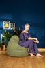 SITTING POINT only by MAGMA Sitzsack ALFA Velours grün XL ca. 220L Bild 2
