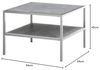 Couchtisch >ORINOCO< in Keramik-Optik grau aus Glas - 64x64x45cm (LxBxH) Bild 2