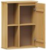 Woodroom Hängeschrank Sevilla Wandregal mit Türen Kiefer eichefarbig lackiert, BxHxT 52x70x21 cm Bild 5