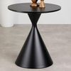 IDIMEX Couchtisch ISOMA, runder Beistelltisch Ø50cm Holzoptik & Metallgestell modern schwarz Bild 4