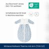 Alvi Schlafsack Mäxchen Thermo mit Arm | Babyschlafsack ÖKO-TEX zertifiziert | Alvi Außensack mit Arm | Winterschlafsack 3,0 TOG, Größe:110, Design:Zootiere puderblau Bild 2