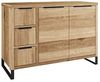Badmöbelset Wildeiche 2-teilig massivum Sydney 105x134x45 cm Waschtisch mit Spiegel Badezimmer-Unterschrank Holz braun Bild 3
