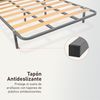 amuéblate online - Lattenrost 30x30 mm mit Füßen, Stahlrohr 30x30 mm, Epoxidfarbe Grau, 135x190 Bild 4