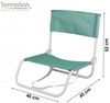 Sunnydays Campingstuhl klappbarer Strandstuhl Camping-Stuhl mit Trageschlaufe, Leichtgewicht mit etwas über 1 Kg Bild 2