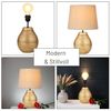 Marrakesch Orient & Mediterran Interior Nachttischlampe Tischlampenfuß Cameo Gold 20cm - orientalischer Lampensockel Metall, Handarbeit Bild 5