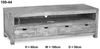 TV-Board Sheesham 190x50x60 grau geölt NATURE GREY #44 Bild 3