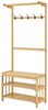 Garderobenständer Tornio 168 x 70 x 35 cm aus Bambus Natur [en. casa] Bild 3