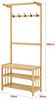Garderobenständer Tornio 168 x 70 x 35 cm aus Bambus Natur [en. casa] Bild 4