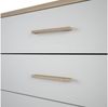 Demeyere Selena Kommode, Eiche, Chêne Brossé/Blanc Perlé, 100 x 41,6 x 84,7 cm Bild 5