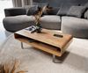 Couchtisch Anaya 100x50 cm Akazie Natur 1 Fach L-Fuß Edelstahl Bild 2