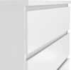 Dmora - Kommode Georgette, Mehrzweckkommode, Schlafzimmerkommode, Schrank mit Schubladen, 77x50 h111 cm, Wei? Bild 5