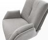 Barstuhl Clea-Flex Strukturstoff Soft Grau Kufengestell Edelstahl Taschenfederkern Bild 5