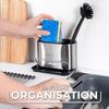 Vileda Küchenorganizer-Set Spülbeckenorganizer mit Schwamhalter Edelstahl Bild 5