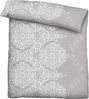 Traumhaft schlafen - Castell - Markenbettwäsche Poly-Cotton Seersucker Bettwäsche 0290334 ORNAMENT, sturmgrau, 1x 135x200 cm + 1x 80x80 cm Bild 2