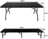 MT MALATEC Gartengarnitur klappbar 3-teilig Campingtisch 180x74 cm mit 2 Bänken – Klapptisch Set wetterfest bis 230kg – Gartentisch Catering Outdoor Koffertisch Picknickfest Bild 2