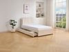 Vente-unique - NESTIAKO Bett Stoff Beige - B 201 cm x H 89 cm x L 98 cm Bild 2