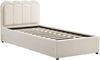 Vente-unique - NESTIAKO Bett Stoff Beige - B 201 cm x H 89 cm x L 98 cm Bild 4