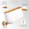 SSC-LUXon LED Wandleuchte JOBERO Wandlampe weiß gold Up & Down mit G9 LED warmweiß 3W, Warmweiß Bild 3